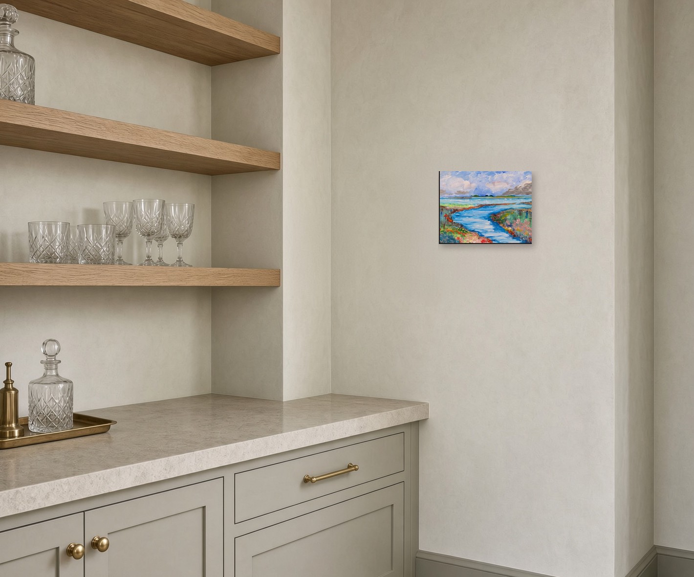 Inlet in Flower In a butler’s pantry